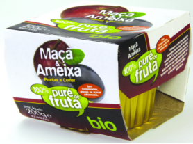 Puré di mela e prugna biologica - 200 gr